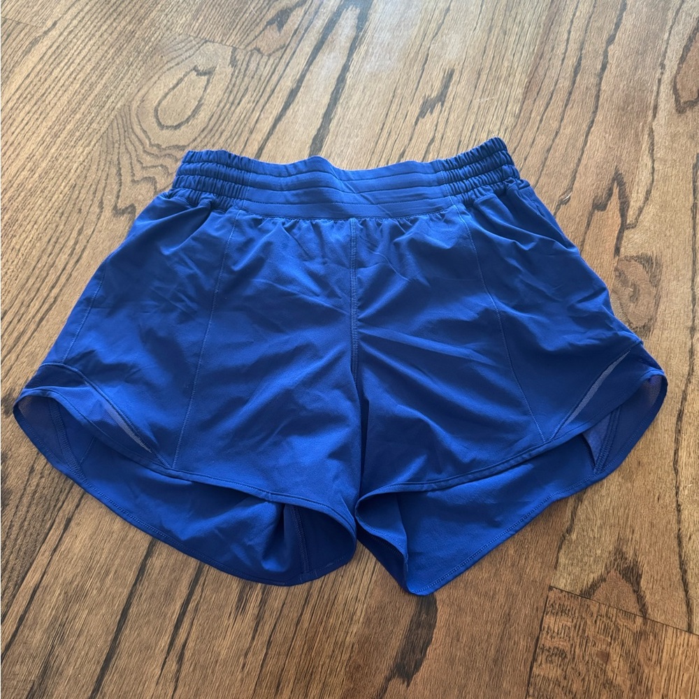 lululemon athletica Blue Athletic Shorts Moisture-Wicking Lightweight